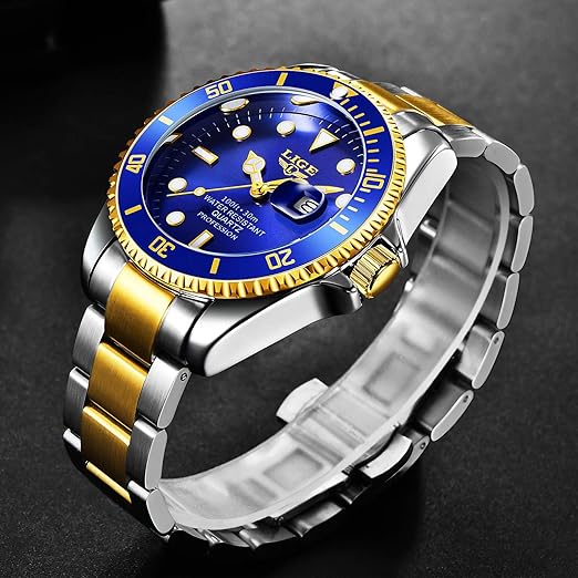 Relógio Lige Golden Blue