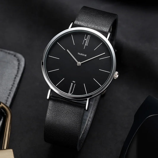 Relógio Yazole Modern Black