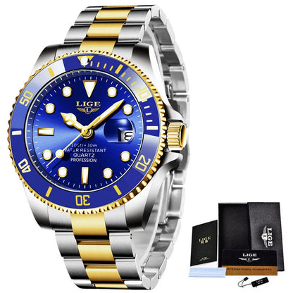 Relógio Lige Golden Blue